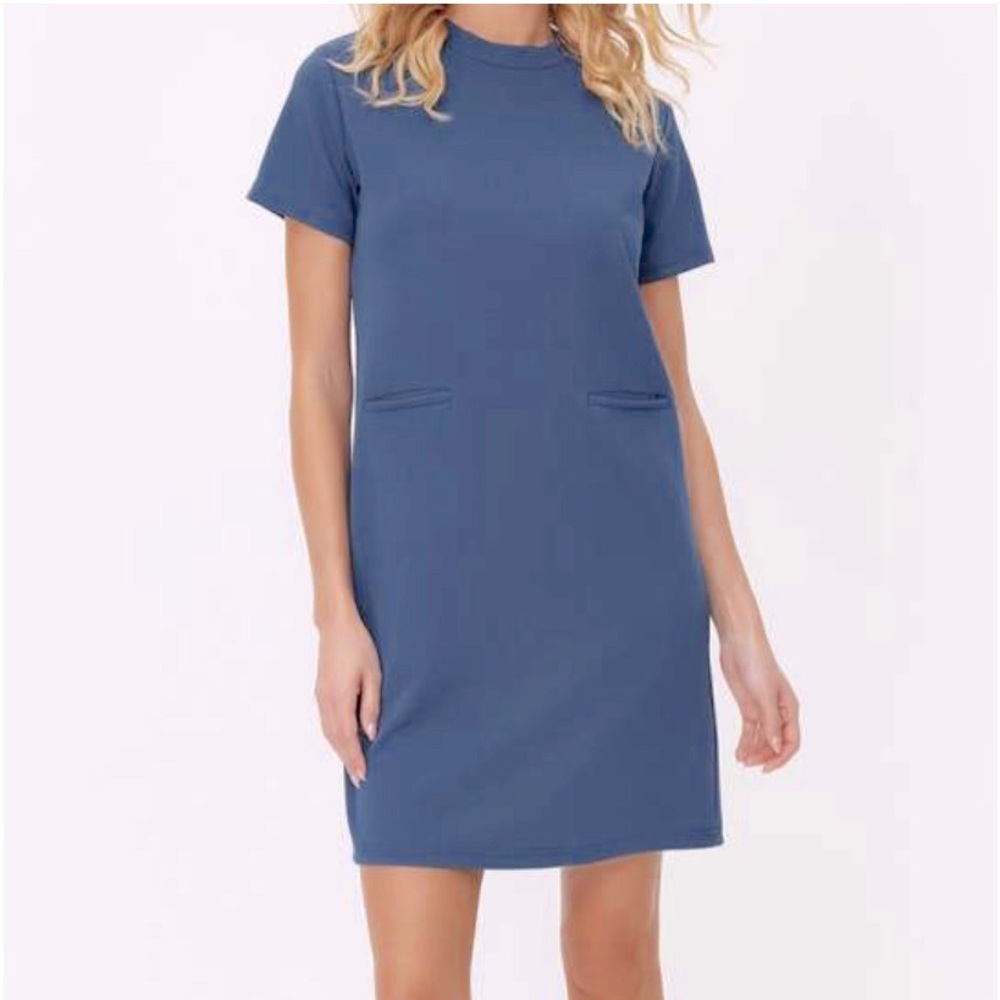 STYLUS Blue Mini Dress